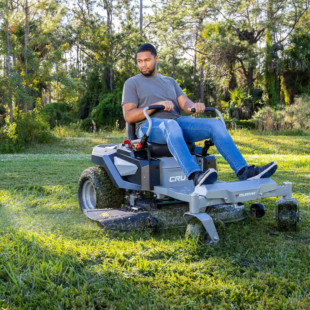 42-Inch Zero Turn Gas Lawn Mower with 19 HP Engine & Dual Hydrostatic Drive