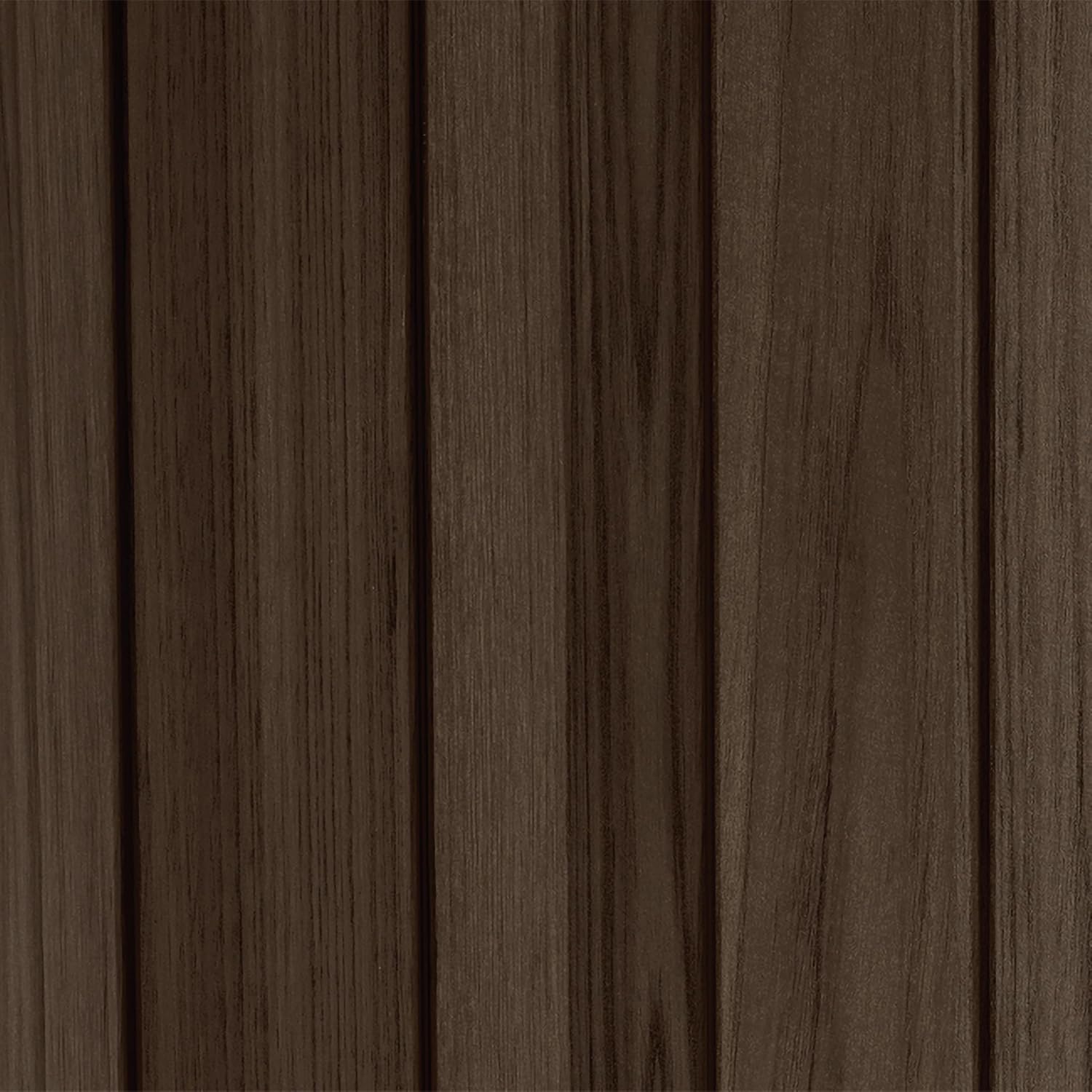 Keter Signature Horizontal Shed – 2020L Premium Outdoor Storage - Rosewood | Weather‑Resistant Wood‑Effect Resin | Fits Bikes, Wheelie Bins & Garden Equipment | Lockable & Easy‑Access Design