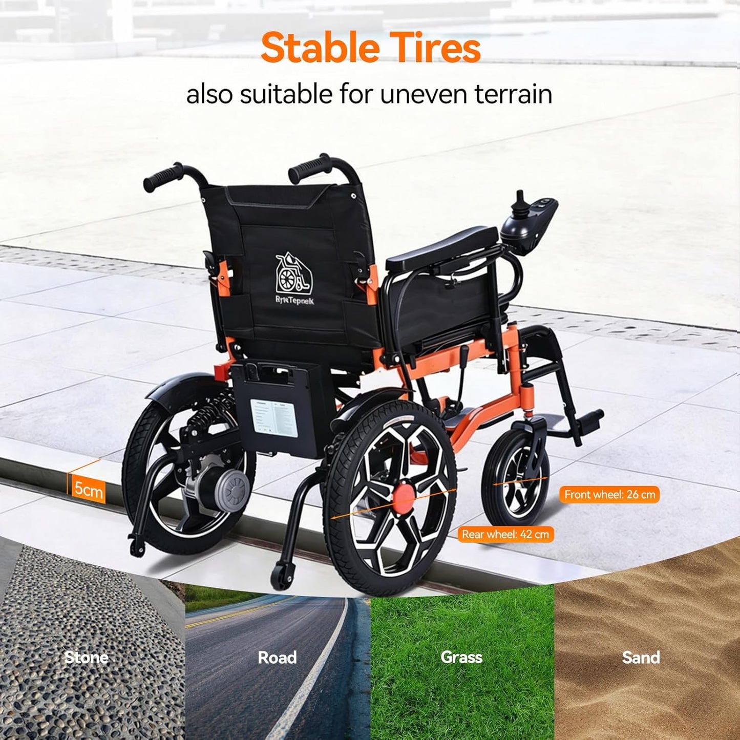 D09 Electric Wheelchair for Adults, Folding Electric Wheelchair with Wide Seat, All-Terrain Tires, 500W Motor, 20Ah Battery, 30km Range, 150kg Capacity – Ideal for Travel & Daily Use