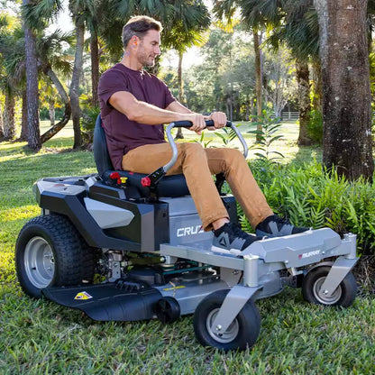 42-Inch Zero Turn Gas Lawn Mower with 19 HP Engine & Dual Hydrostatic Drive